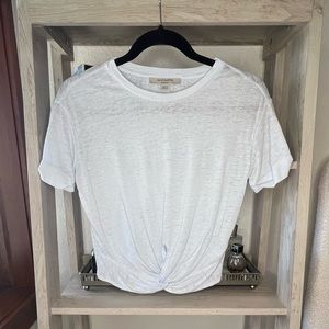 All Saints sheer cropped tshirt